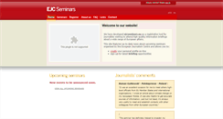 Desktop Screenshot of ejcseminars.eu