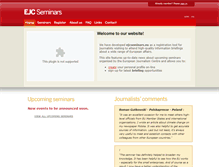 Tablet Screenshot of ejcseminars.eu
